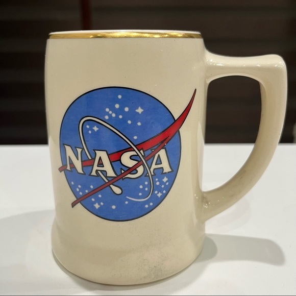 Vintage NASA Johnson Space Center Ceramic Mug Stein Houston Texas Made in USA - Picture 5 of 5